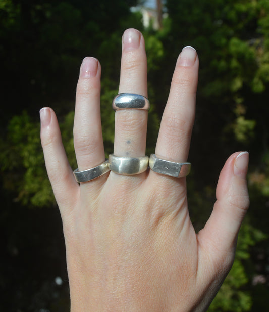 Custom Cast Sterling Silver Ring