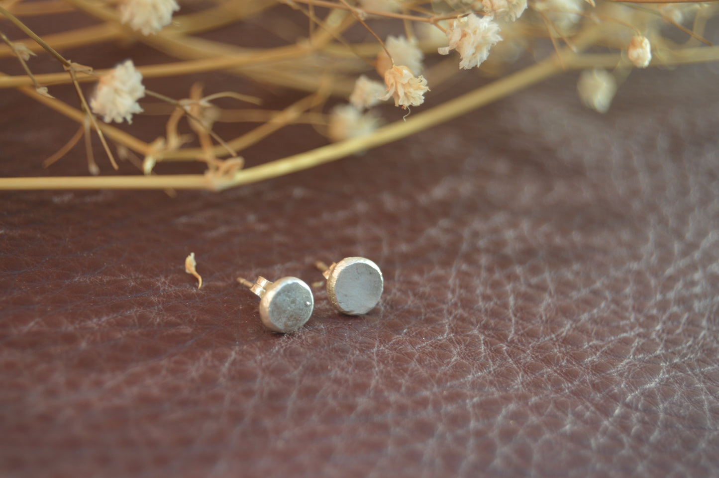 Sterling Silver Round Studs